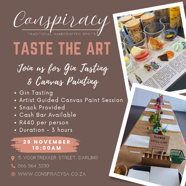 Picture of 29 Nov 2025 10:00 Gin Tasting & Canvas Painting